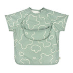 Beaba 2-in-1 Waterproof Bib with Detachable Sleeves, Foldable Food Catcher Pocket, Adjustable Snap Fit & Elastic Cuffs, Soft & Easy-Clean Bib for Feeding & Activities, 4M+