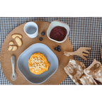 Beaba Silicone 4 Piece Baby Meal Set – Suction Plate, Suction Bowl, Anti-Slip Cup & 2nd Stage Spoon, Non-Slip, Unbreakable, Ergonomic Design, Easy to Clean, BPA-Free Baby Feeding Set for Mess-Free Mealtime Essentials, 4M+