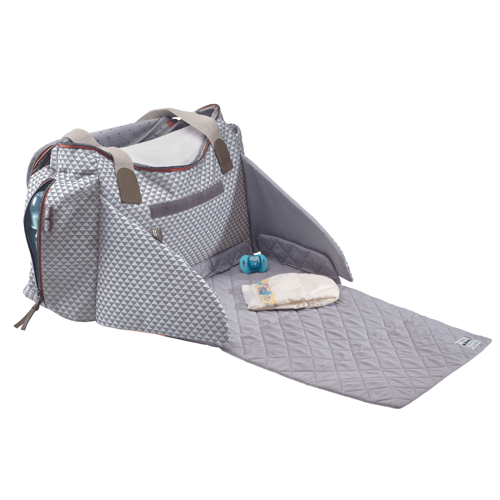 Beaba Sydney Baby Diaper Bag – Multifunctional Travel baby Bag with Large Capacity, Multi-Pocket Organizer with Changing Pad, Insulated Bottle Pouch & Stroller Clips – Ideal for Moms & Dads On the Go