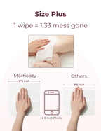 Momcozy Water Wipes-Extra Large Size Design - 240 Count (4 packs)