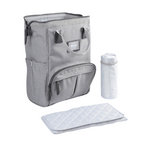 Beaba Wellington Diaper Bag – Stylish Backpack for Moms & Dads – Large Capacity Baby Bag with Changing Mat, Insulated Bottle Holder, Multiple Pockets, Durable, Water-Resistant – Travel & Everyday Use