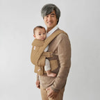 Ergobaby Omni Deluxe Baby Carrier, Lightweight Breathable Soft Mesh, Enhanced Lumbar Support, Adjustable Waistbelt & Cross Straps, Privacy Hood, 4 Carry Positions, 6 Storage Pockets, 3-20Kgs, 0-4 years, Camel