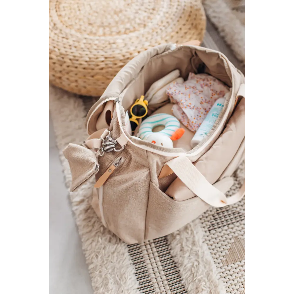 Beaba Sydney Baby Diaper Bag – Multifunctional Travel baby Bag with Large Capacity, Multi-Pocket Organizer with Changing Pad, Insulated Bottle Pouch & Stroller Clips – Ideal for Moms & Dads On the Go
