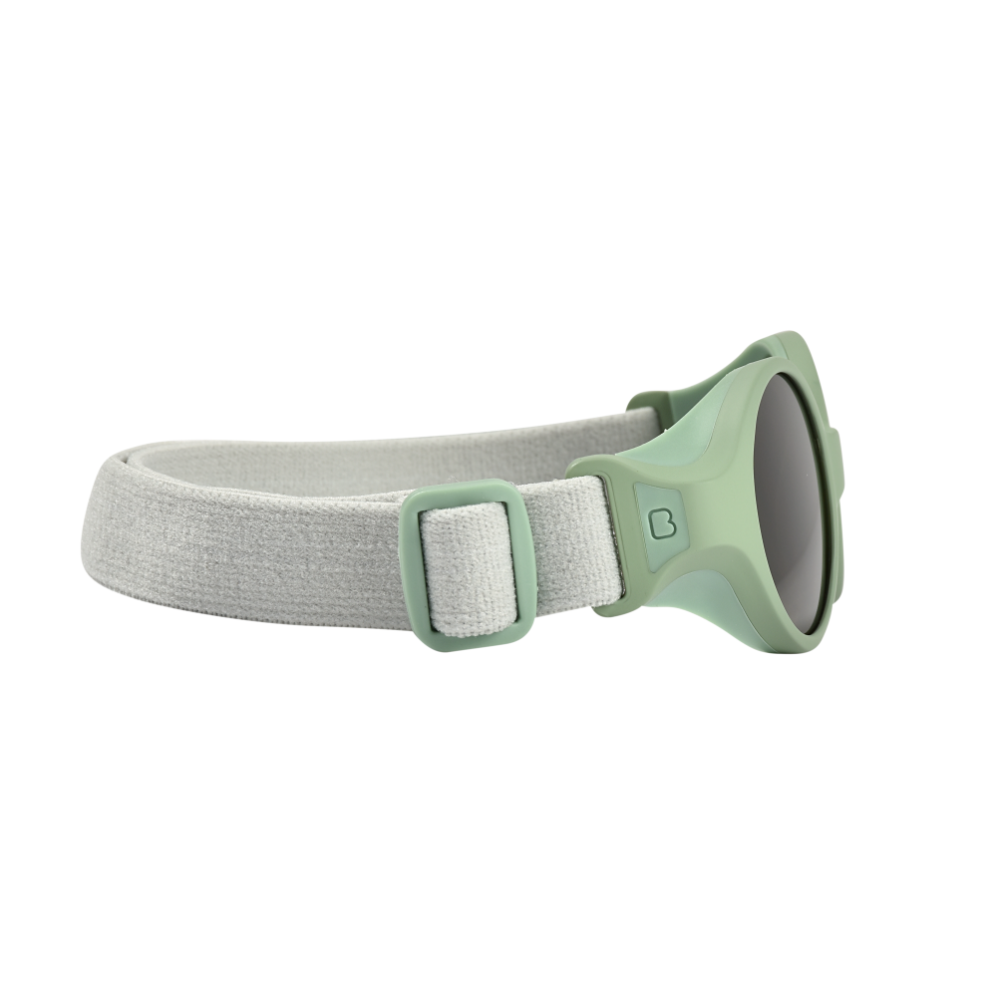 Beaba Newborn Sunglasses - 0-9 Months, Unbreakable Sunglasses for Infants, 100% UV Protection, CAT 4 Side Protection Optimal Comfort, Adjustable Elastic Headband, Birth - 9 Months