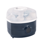 Beaba 2-in-1 Baby Bottle Sterilizer and Dryer, Fast 8-Min Steam Sterilization, Eliminates 99.9% Bacteria, 3 Modes – Sterilize, Dry or Both, Large Capacity for 6 Bottles & Accessories, Night Blue, 0m+