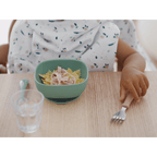 Beaba Silicone Suction Bowl - Non-Slip Baby Feeding Bowl for Self-Feeding & Baby-Led Weaning, Supple and Unbreakable Silicone BPA-Free, 4M+