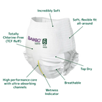 Bambo Nature Premium Baby Pants Diapers for Babies, XXL Size (15+ Kgs), Super Absorbent, Breathable, Extra Soft, Dermatologically Tested, Hypoallergenic Infant Nappies With Wetness Indicator