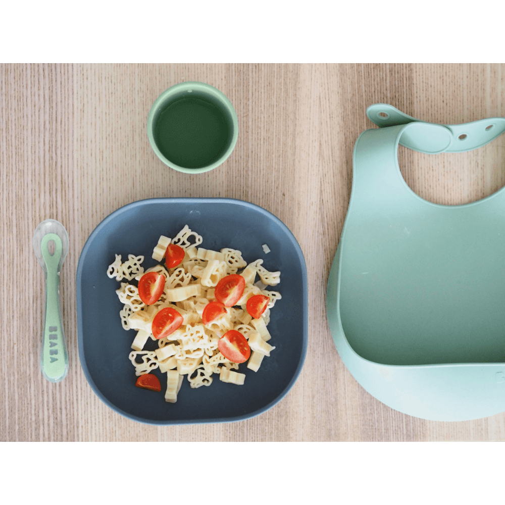 Beaba Silicone 4 Piece Baby Meal Set – Suction Plate, Suction Bowl, Anti-Slip Cup & 2nd Stage Spoon, Non-Slip, Unbreakable, Easy to Clean, BPA-Free Baby Feeding Set for Mess-Free Mealtime Essentials, 4M+