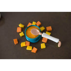 Beaba 360° Training Spoon - Short and Round Rotating Handle for Toddlers and Kids, Handle Lock, Genltle on Gums, Training Spoon, 8m+