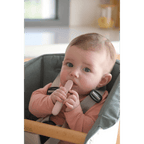 Beaba Set of 2 Silicone Pre-Feeding Spoons for Baby and Infants - Textured Tip + Flat Tip, Gentle on Gums, Short and Round Ergonomic Handle, Soft Food Grade Silicone, 4m+