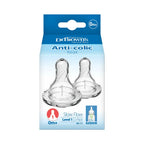 Dr. Brown's Natural Flow Narrow Baby Bottle Silicone Level 1 Nipple, 2-Pack