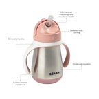 Beaba Stainless Steel Straw Cup - 250 ml