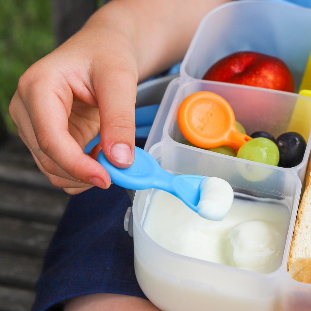 B.Box Mini Spoon Set - Easy Grip Handle & Compact for Lunchboxes - Pastel (Pack of 3)