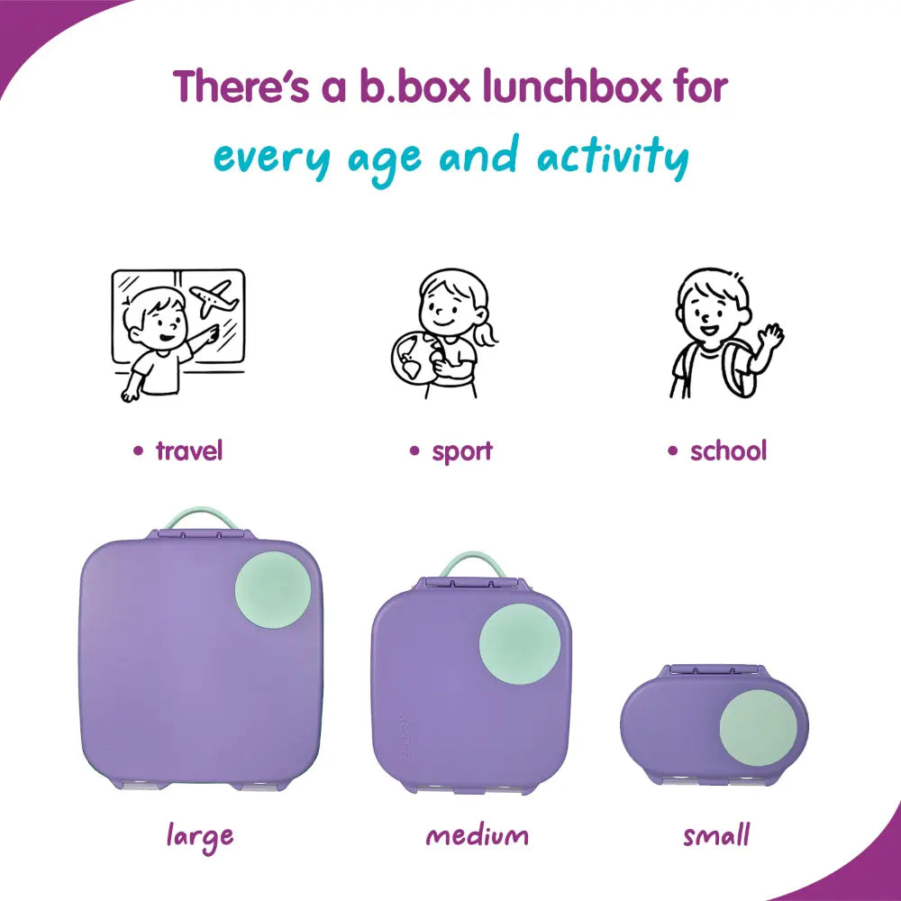 B.Box Leakproof Bento Style Big Lunchbox for Kids with 5 sections - ideal for School Lunch