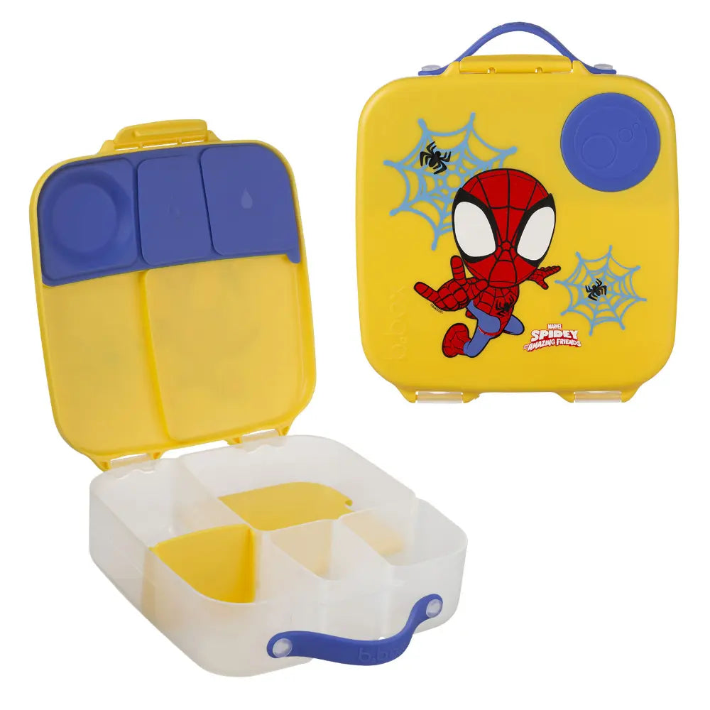 B.Box Kids Lunchbox – 2 Litre, Leak-Proof Bento Style with Gel Cooler Pack, Adjustable Divider & Whole Fruit Compartment – Multicolor