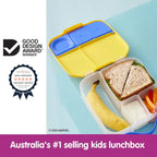 B.Box Kids Lunchbox – 2 Litre, Leak-Proof Bento Style with Gel Cooler Pack, Adjustable Divider & Whole Fruit Compartment – Multicolor