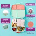 B.Box Kids Lunchbox – 2 Litre, Leak-Proof Bento Style with Gel Cooler Pack, Adjustable Divider & Whole Fruit Compartment – Multicolor