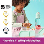 B.Box Kids Lunchbox – 2 Litre, Leak-Proof Bento Style with Gel Cooler Pack, Adjustable Divider & Whole Fruit Compartment – Multicolor