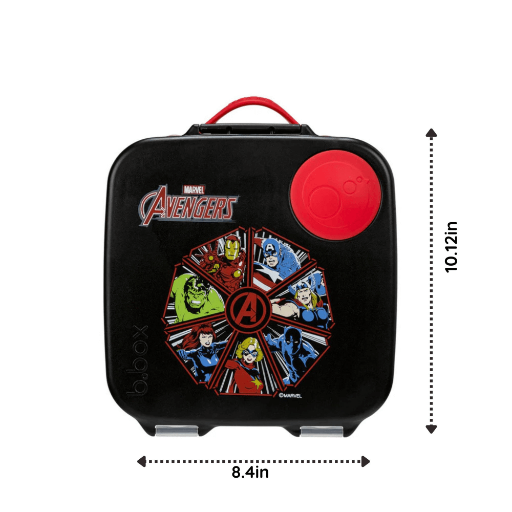 B.Box Kids Lunchbox – 2 Litre, Leak-Proof Bento Style with Gel Cooler Pack, Adjustable Divider & Whole Fruit Compartment – Multicolor
