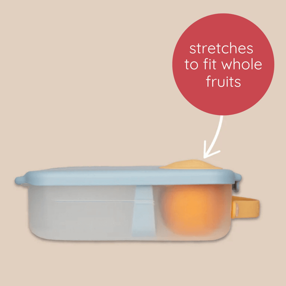 B.Box Kids Lunchbox – 2 Litre, Leak-Proof Bento Style with Gel Cooler Pack, Adjustable Divider & Whole Fruit Compartment – Multicolor