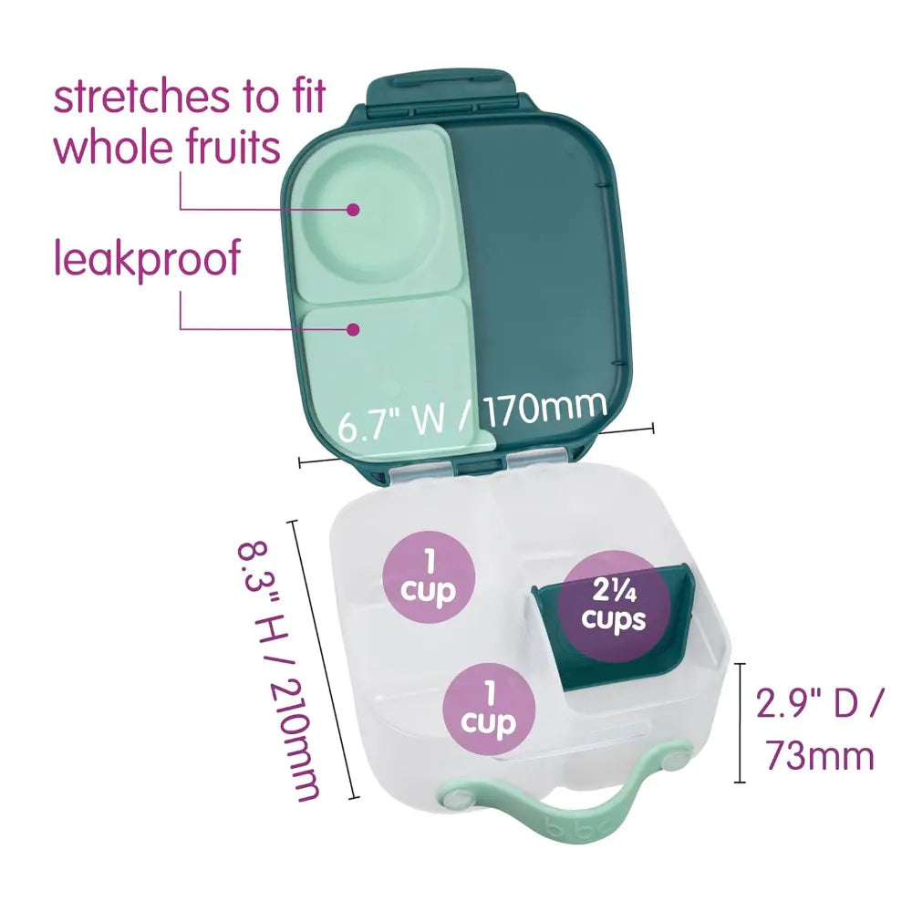 B.Box Leakproof Bento Style Mini Lunchbox for Kids- A Handy Option for Kids 1L Capacity