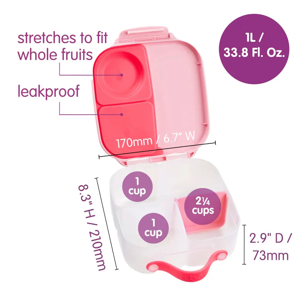 B.Box Leakproof Bento Style Mini Lunchbox for Kids- A Handy Option for Kids 1L Capacity