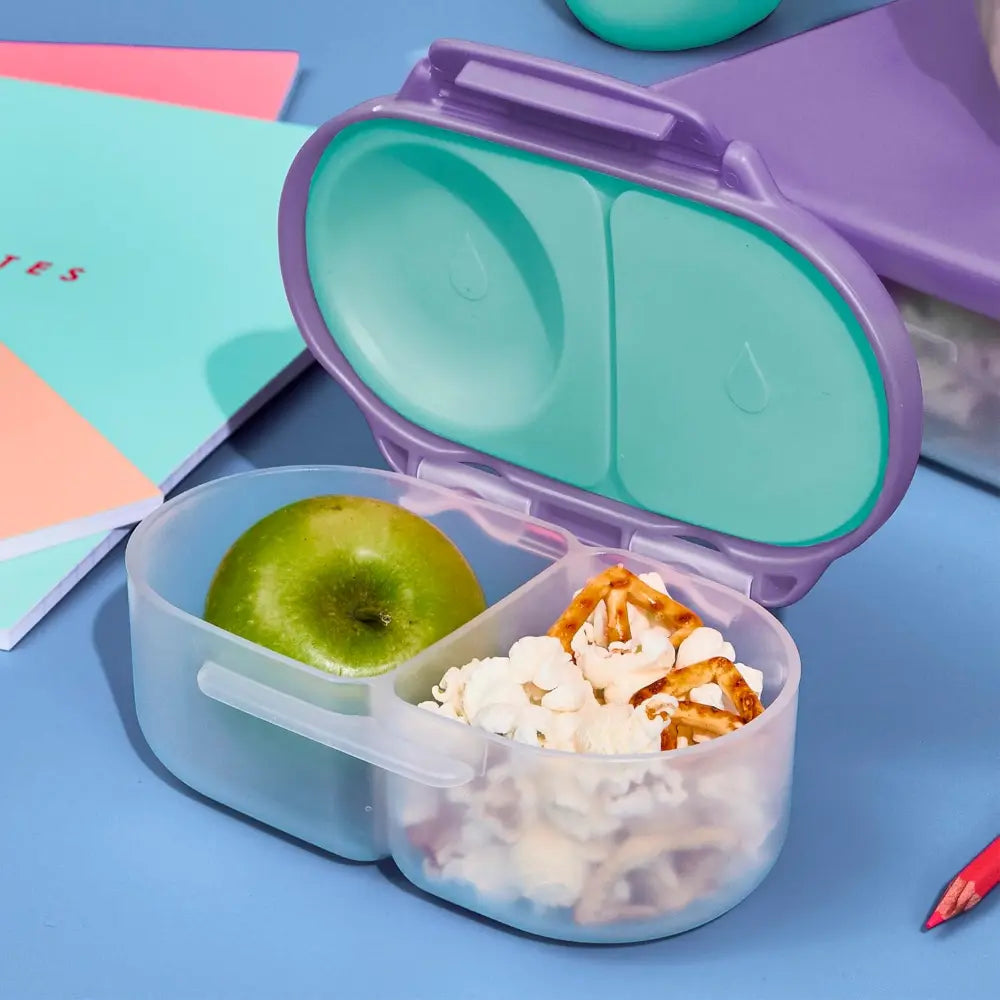 B.Box Leak Proof 2 sections Snackbox for Toddlers - Easy to Carry & BPA free