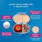 B.Box Leak Proof 2 sections Snackbox for Toddlers - Easy to Carry & BPA free