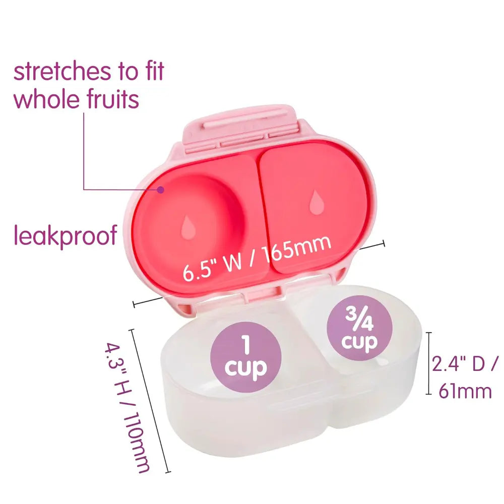 B.Box Leak Proof 2 sections Snackbox for Toddlers - Easy to Carry & BPA free