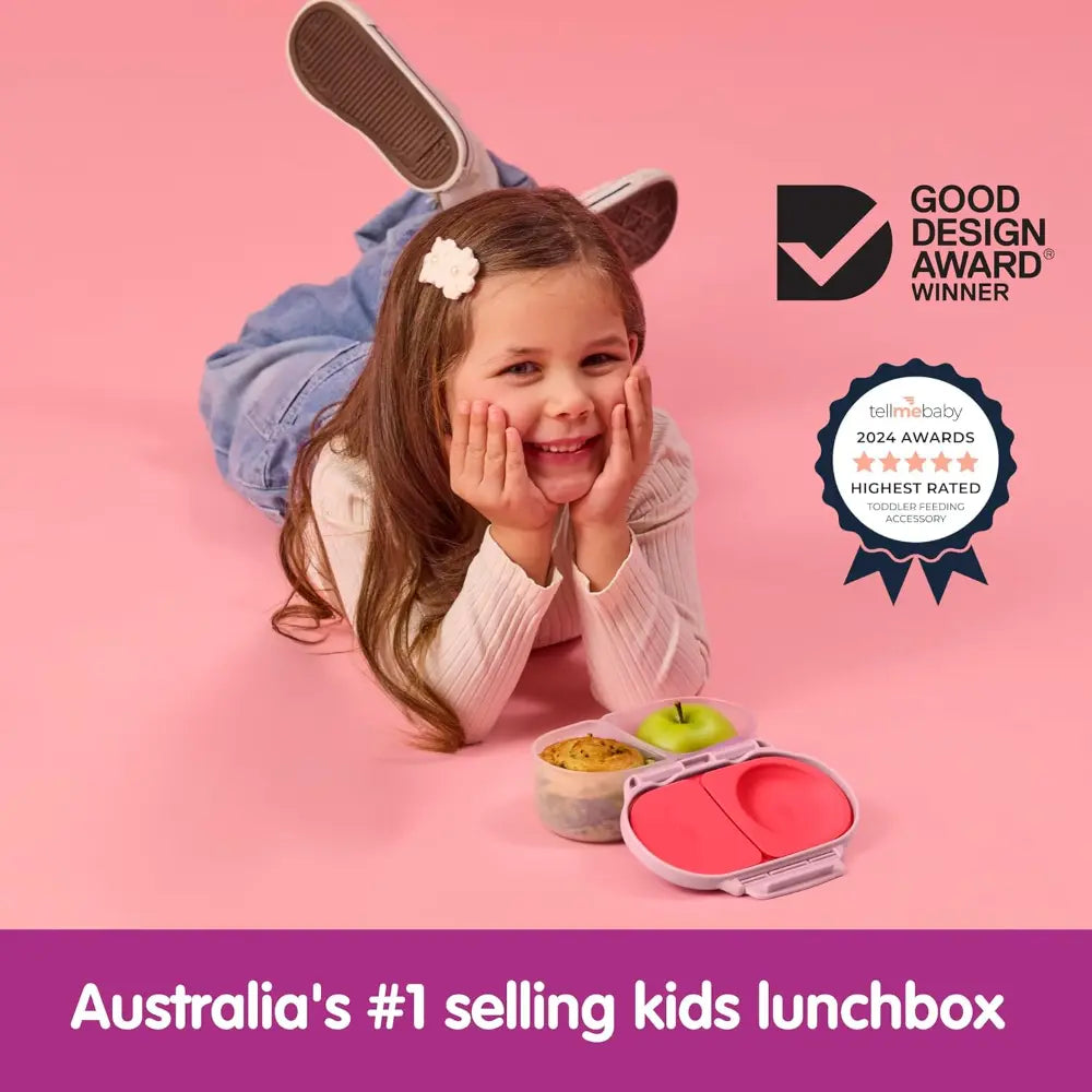 B.Box Leak Proof 2 sections Snackbox for Toddlers - Easy to Carry & BPA free