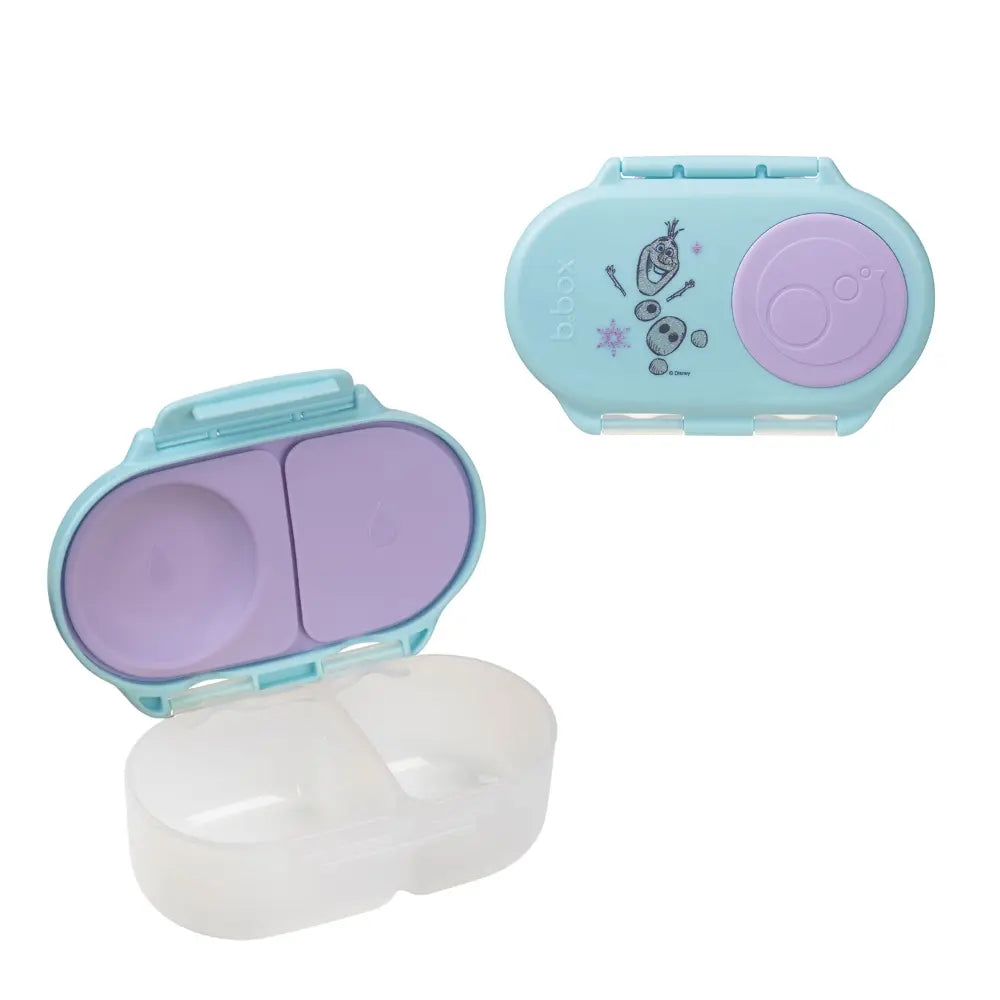 B.Box Snack Box for Kids – Leak-Proof container, 2 Compartments, BPA-Free, Easy to Open & Carry – Multicolour