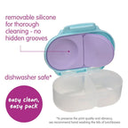 B.Box Snack Box for Kids – Leak-Proof container, 2 Compartments, BPA-Free, Easy to Open & Carry – Multicolour
