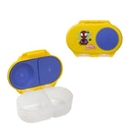 B.Box Snack Box for Kids – Leak-Proof container, 2 Compartments, BPA-Free, Easy to Open & Carry – Multicolour