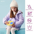 B.Box Snack Box for Kids – Leak-Proof container, 2 Compartments, BPA-Free, Easy to Open & Carry – Multicolour