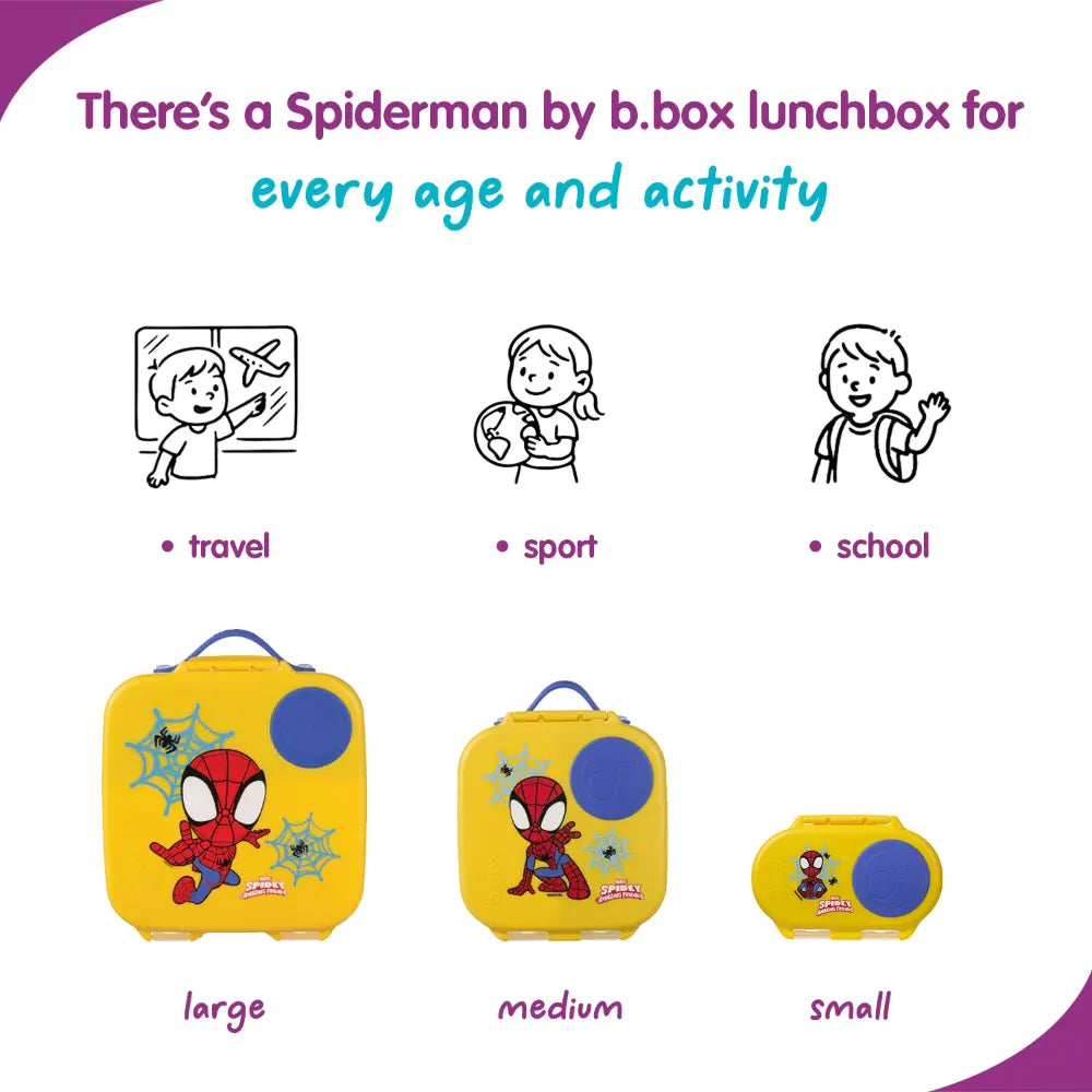 B.Box Snack Box for Kids – Leak-Proof container, 2 Compartments, BPA-Free, Easy to Open & Carry – Multicolour
