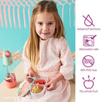 B.Box Snack Box for Kids – Leak-Proof container, 2 Compartments, BPA-Free, Easy to Open & Carry – Multicolour