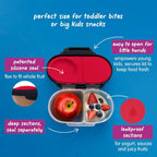 B.Box Snack Box for Kids – Leak-Proof container, 2 Compartments, BPA-Free, Easy to Open & Carry – Multicolour
