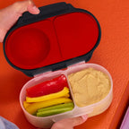 B.Box Snack Box for Kids – Leak-Proof container, 2 Compartments, BPA-Free, Easy to Open & Carry – Multicolour