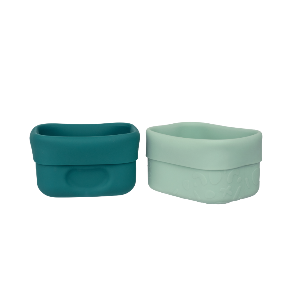 B.Box Silicone Snack Cups - Foldable & Multi-Use Cups for Lunchboxes (Pack of 2)