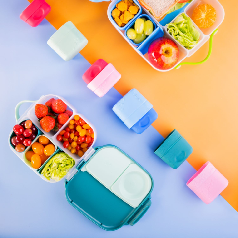 B.Box Silicone Snack Cups - Foldable & Multi-Use Cups for Lunchboxes (Pack of 2)