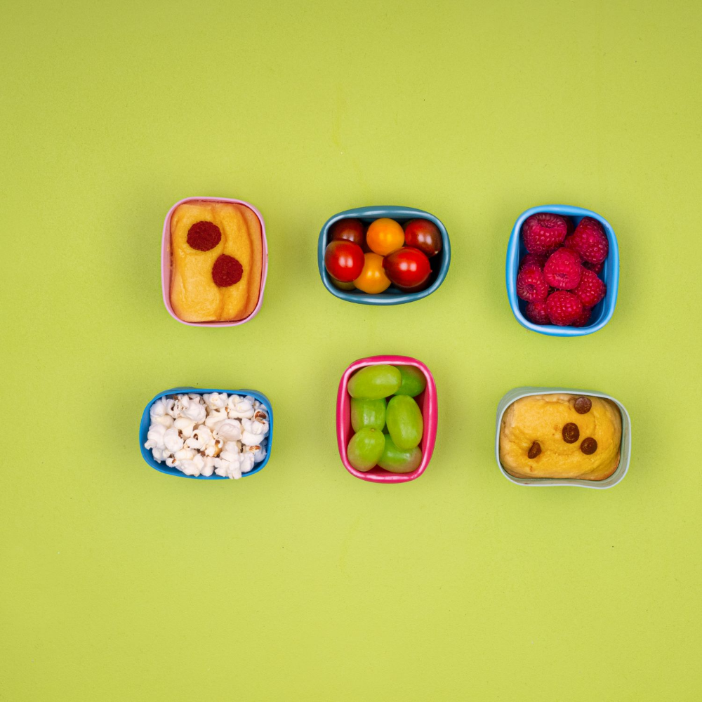 B.Box Silicone Snack Cups - Foldable & Multi-Use Cups for Lunchboxes (Pack of 2)