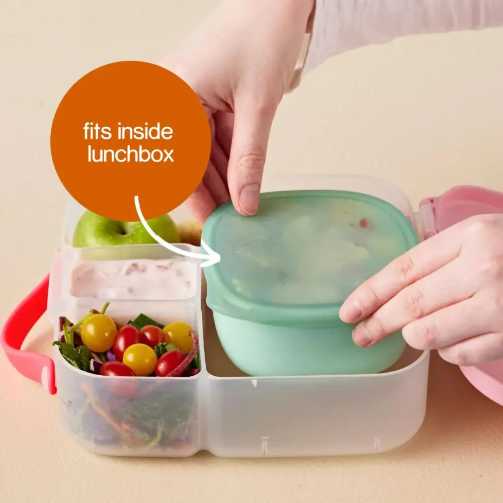 B.Box Lunch Tub – Fits Sandwich Compartment, Leak-Proof & Microwave Safe – Forest, 400 ml