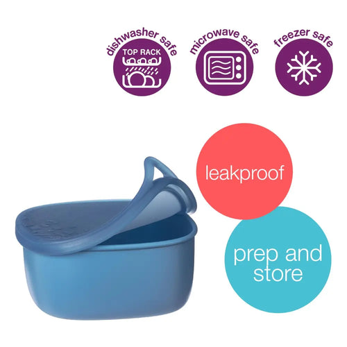 B.Box Lunch Tub – Fits Sandwich Compartment, Leak-Proof & Microwave Safe – Ocean, 400 ml