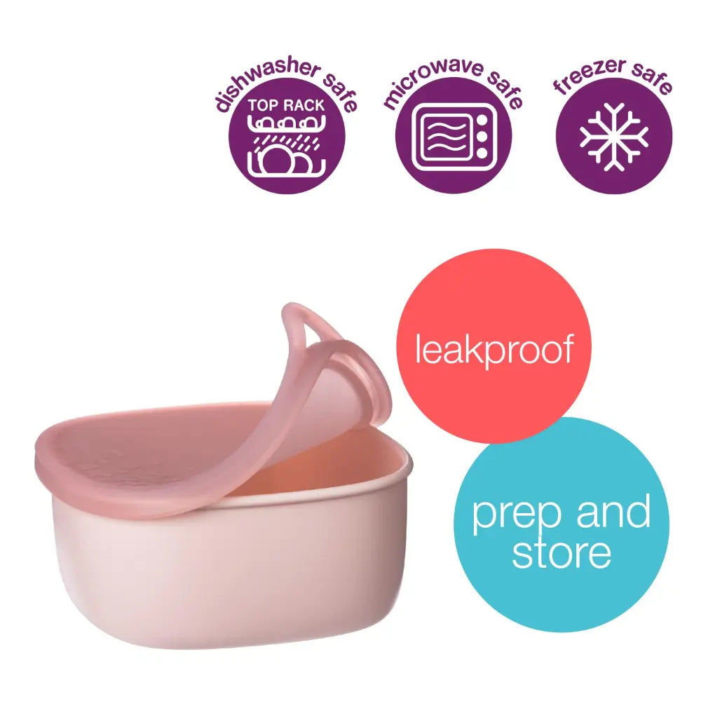 B.Box Lunch Tub – Fits Sandwich Compartment, Leak-Proof & Microwave Safe – Berry, 400 ml