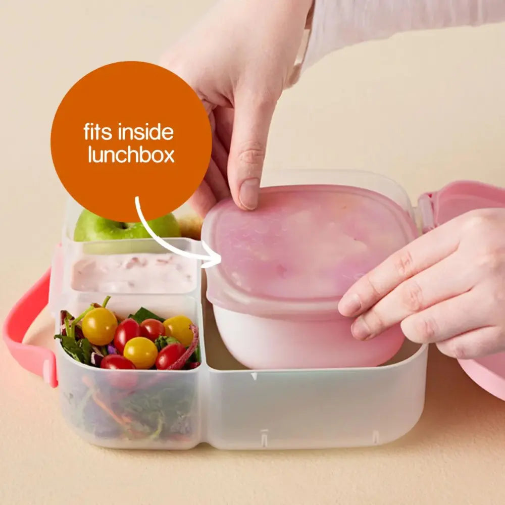 B.Box Lunch Tub – Fits Sandwich Compartment, Leak-Proof & Microwave Safe – Berry, 400 ml