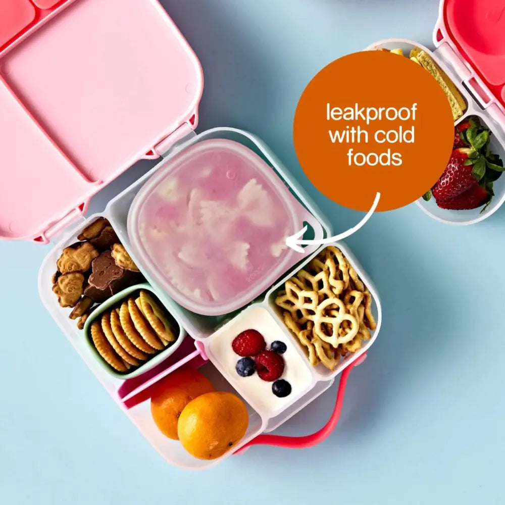 B.Box Lunch Tub – Fits Sandwich Compartment, Leak-Proof & Microwave Safe – Berry, 400 ml