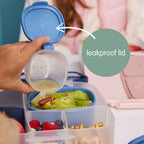 B.Box Snack Tubs - Leakproof, Reusable & Portable Snack Containers Pack of 3 - Forest Green