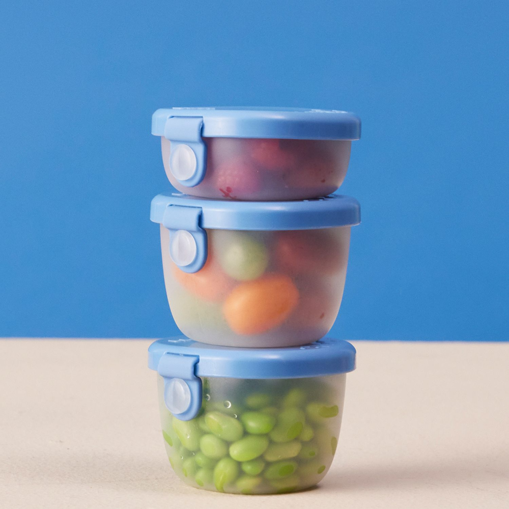 B.Box Snack Tubs - Leakproof, Reusable & Portable Snack Containers Pack of 3