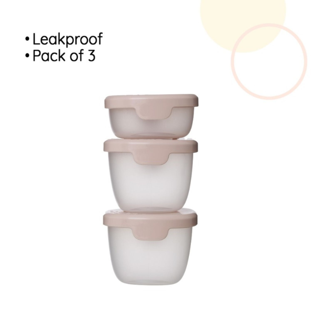 B.Box Snack Tubs - Leakproof, Reusable & Portable Snack Containers Pack of 3