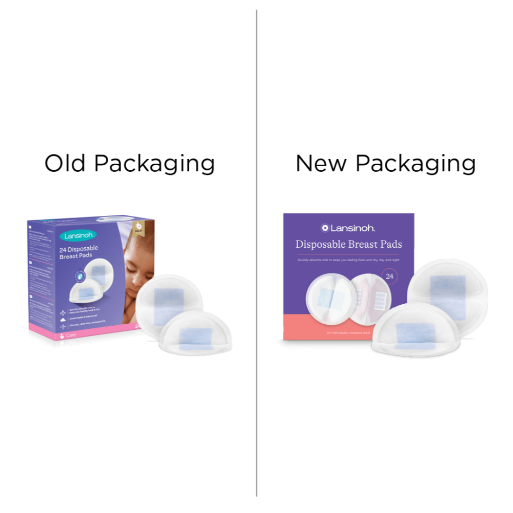 Lansinoh Disposable Nursing Breast Pads - Prevent Leakage, Soft & Skin Friendly, Maximum Absorbency, Individually Wrapped for Convenience